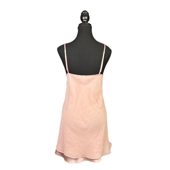 Vintage 90s Pink Baby Doll Slip Dress, Silk, Satin - Picture 2 of 5